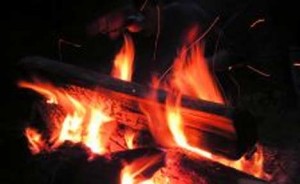 how to start a fire with wet firewood