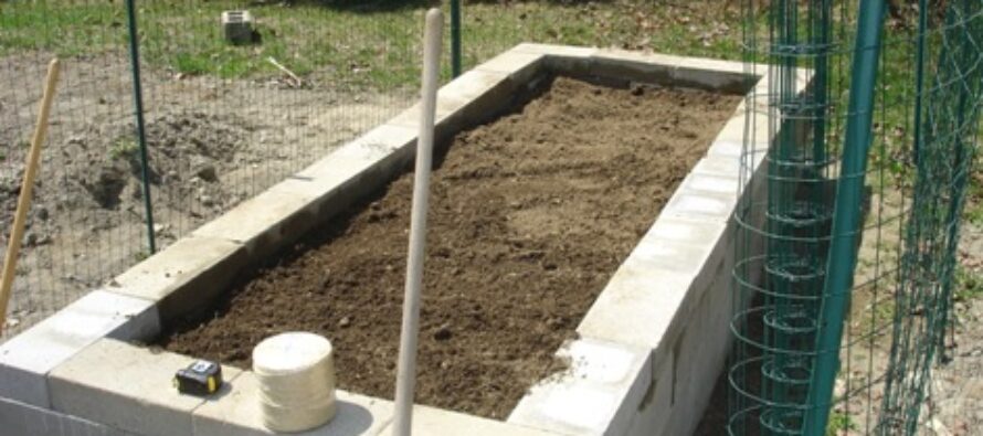 How To Build A Concrete Block Raised Bed Garden