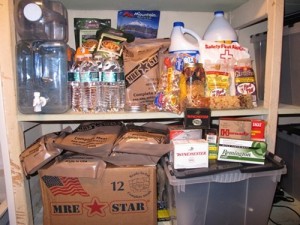 assorted food storage shelf for bugging in