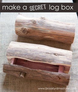 great place to hide your valuables - secret log box