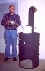 55 Gallon Drum Wood Stove