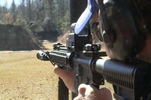 IRS agents training with ar15 rifles