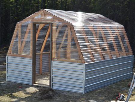 how to build a barn style greenhouse