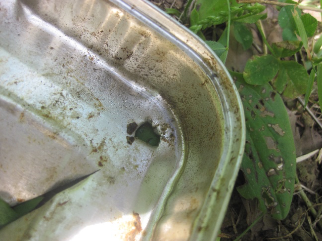 punching hole in foothold trap