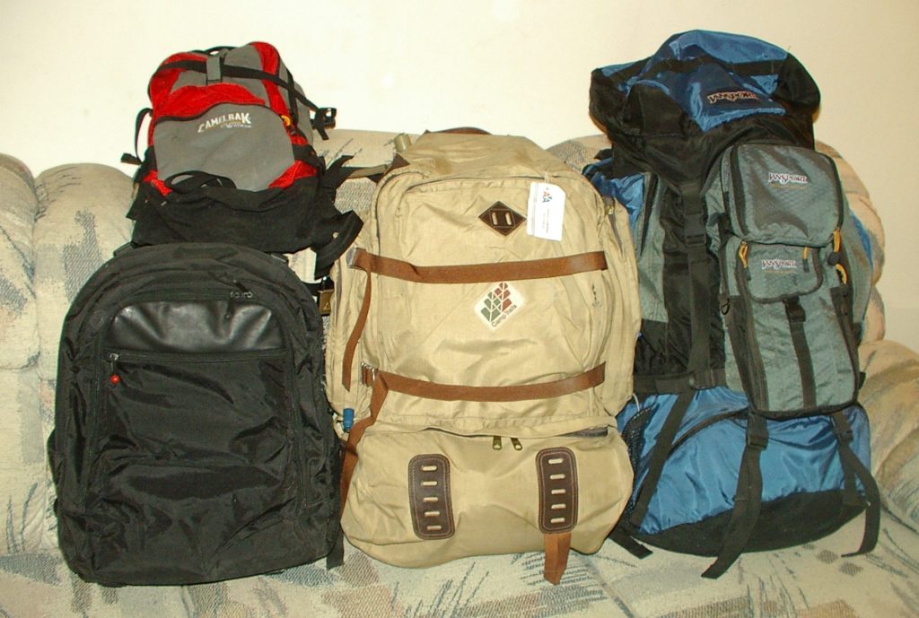 backpack for emergency preparedness